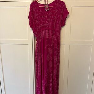 Johnny Was Fuchsia Maxi Dress